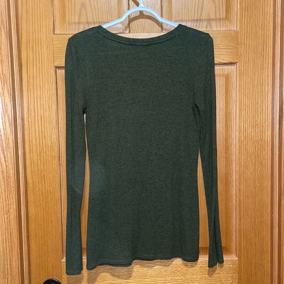 Express V-neck sweater, army green, size M - Picture 6 of 6